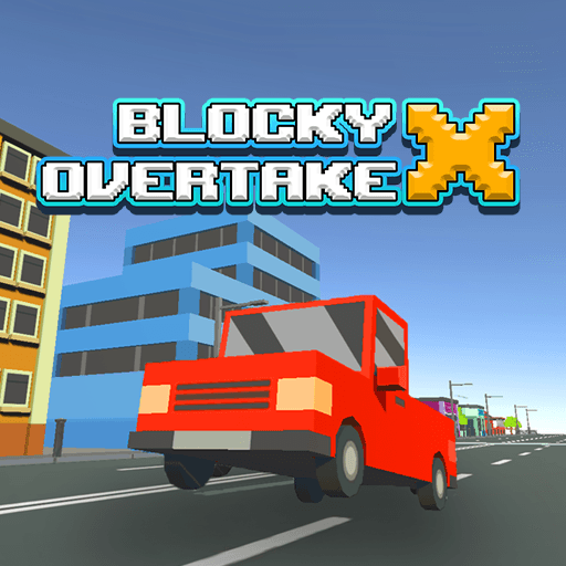 Blocky Overtake X - Play Blocky Overtake X On A-Z Games online game thumbnail